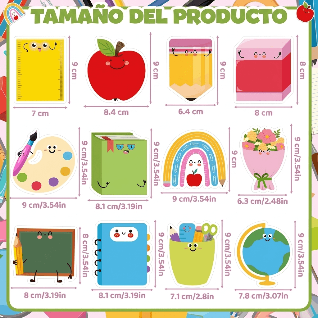 Notas Adhesivas 'School Buddies' - Formas Creativas